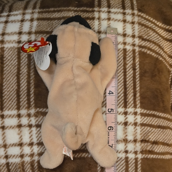 BOGO Pugsly Ty Plush Pug with Tan and Black Colors - Picture 3 of 6